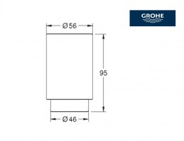 MEDIDAS VASO VIDRIO SELECTION GROHE